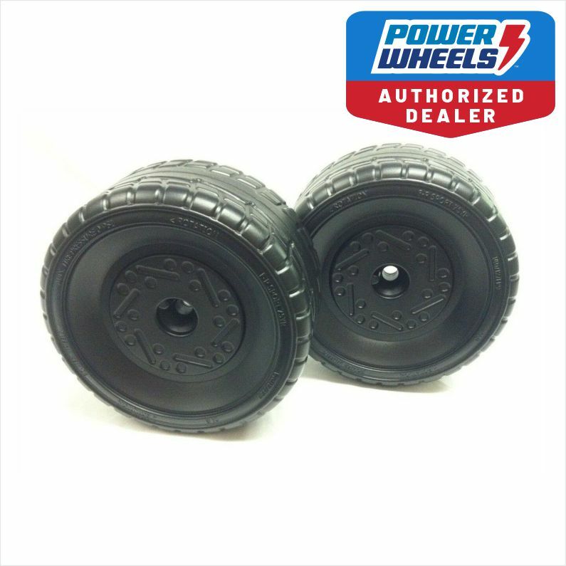 Power Wheels L6349 Barbie Ford Mustang Genuine Left and Right Wheels Set Magic Cars Variant 0