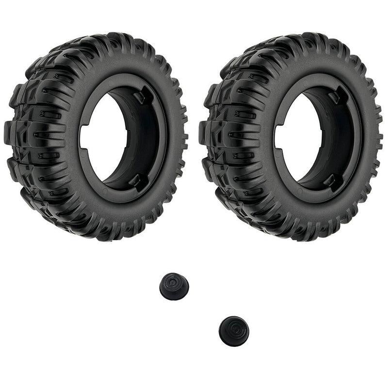 Power Wheels N2273 Jeep Hurricane Rust Replacement Wheels 2-Pack Magic Cars Variant 0