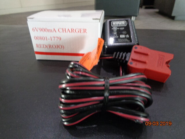 Red 6 Volt Battery Charger for Power Wheels Model 00801-1779 Magic Cars Variant 0