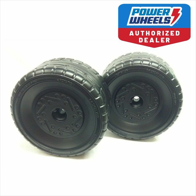 Power Wheels P8812 Barbie Mustang Replacement Left and Right Wheels Set Magic Cars Variant 0