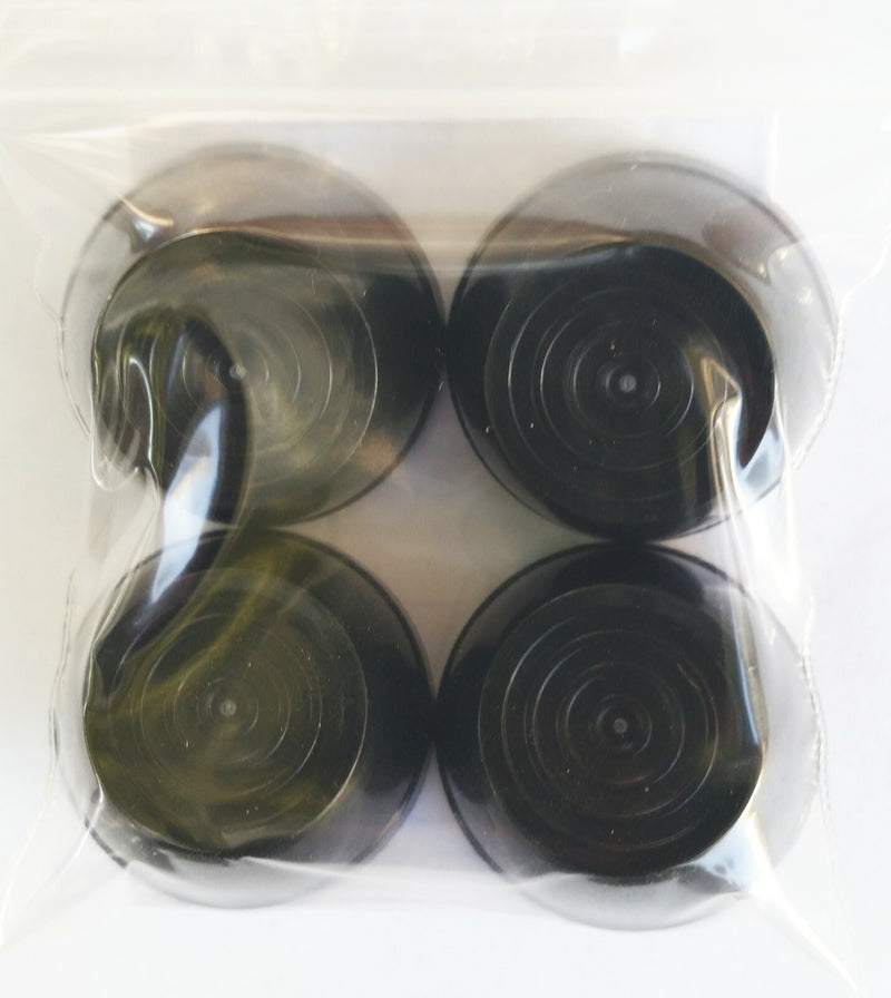 Power Wheels Black Push Cap Retainer Replacement Parts 0.437 Inch 4-Pack Non-OEM Magic Cars Variant 0