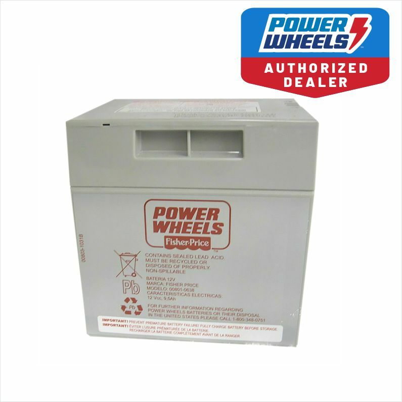 Fisher Price Power Wheels Barbie Jammin Jeep 12V Gray Replacement Battery Magic Cars Variant 0