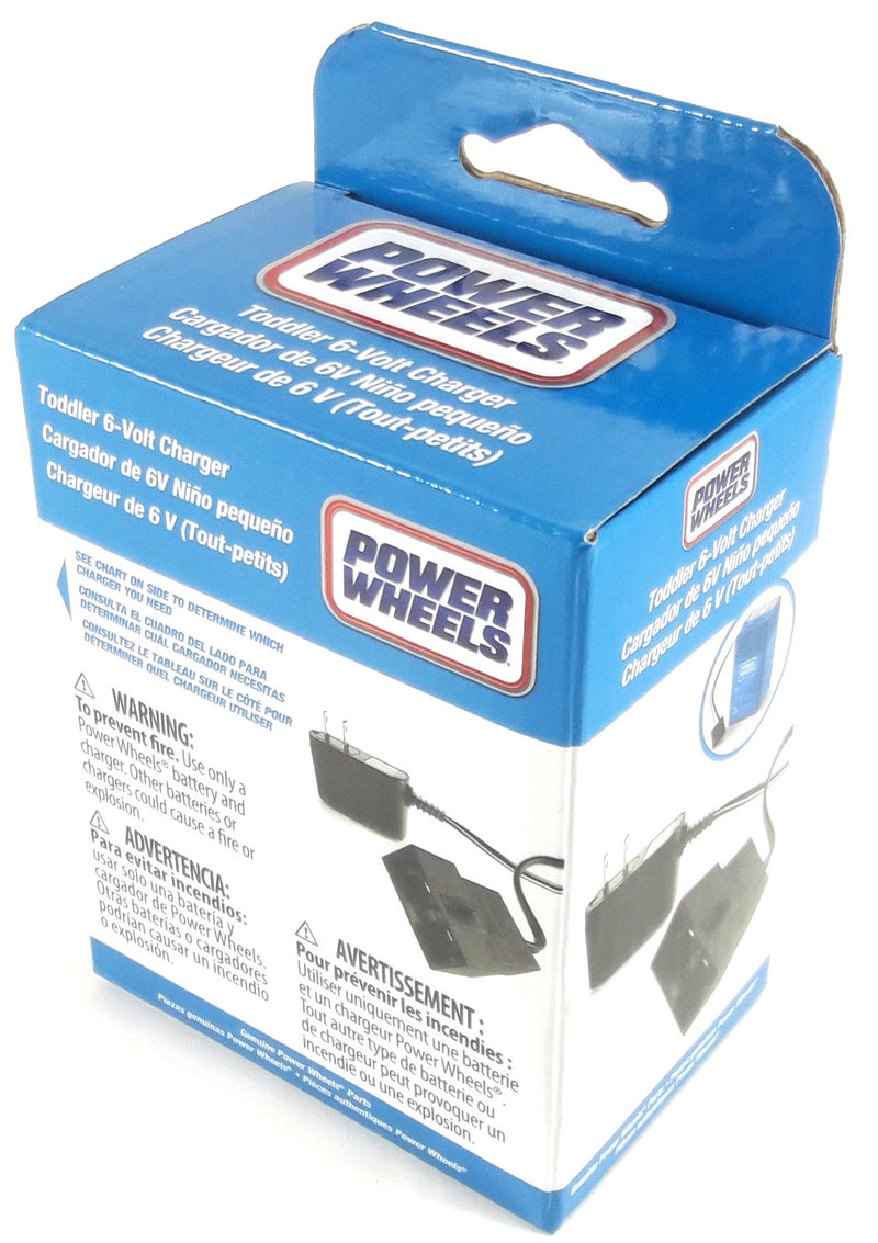 Power Wheels Toddler 6-Volt Blue Rechargeable Battery Charger New in Box Magic Cars 0