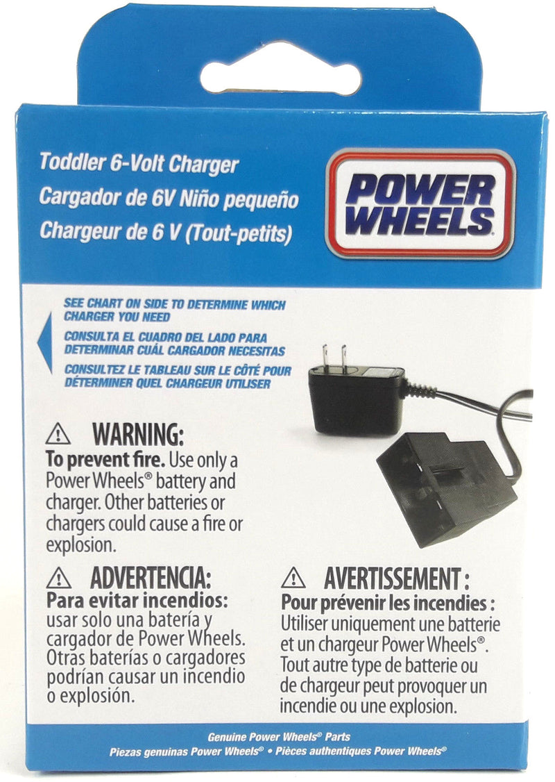 Power Wheels Toddler 6-Volt Blue Rechargeable Battery Charger New in Box Magic Cars 2