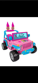 Trolls 3 Band Jeep Wrangler 12V Battery Ride-On for Kids 3+ Magic Cars Variant 0