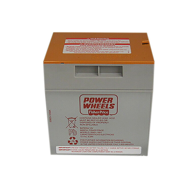 12 Volt Orange Jeep Hurricane Power Wheels Battery X6645 OEM Replacement Magic Cars 1
