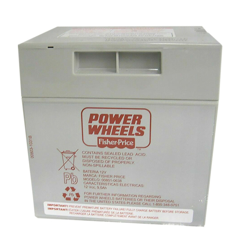 Genuine 12 Volt Grey Replacement Battery for Fisher Price Power Wheels Kawasaki Teryx Y2484 Magic Cars 1