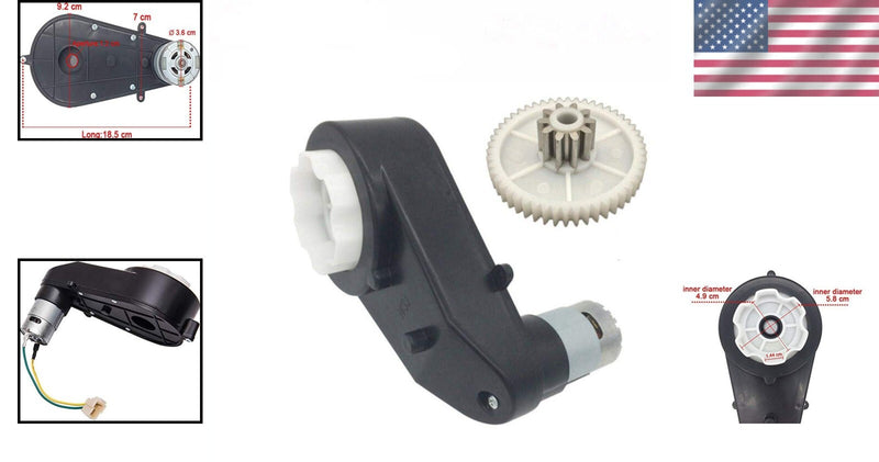 Powerful 24V 30000RPM DC Motor with Gearbox for Kids Ride-On Toys Magic Cars 1