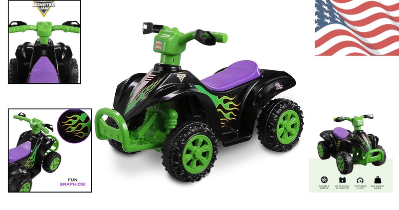 Powerful 6V Kids ATV Quad with Forward and Reverse Riding, Safe and Durable Design Magic Cars 1
