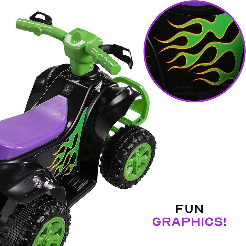 Powerful 6V Kids ATV Quad with Forward and Reverse Riding, Safe and Durable Design Magic Cars 5