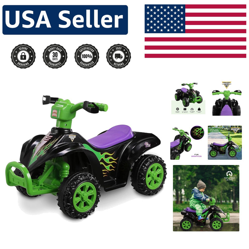 Powerful 6V Kids ATV Quad with Forward and Reverse Riding, Safe and Durable Design Magic Cars Variant 0