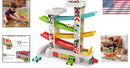 Preschool Learning Car Ramp Toy with Garage and 4 Cars for Ages 1-3 Years Magic Cars 1