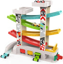 Preschool Learning Car Ramp Toy with Garage and 4 Cars for Ages 1-3 Years Magic Cars 2