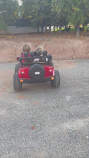 Cars For Kids Jeep Style 4x4 Monster Truck W/Rubber Tires 24 Volt