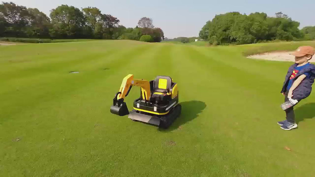 12-Volt Kids Ride-On Bulldozer Toy Vehicle