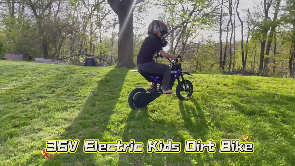 36V Electric Dirt Bike for Kids - outdoor ride