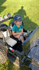 2 Seater 24 Volt 4x4 Electric Ride On Jeep Style Rubber Tires Fully Loaded Truck ATV UTV For Kids W/Magic Cars® Wireless Parental Control