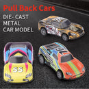 Race Car Pull Back Toy Set for Toddlers, 4.2 Inch Matchbox Cars, 3-Pack Magic Cars 3