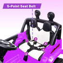Purple 12V Kids Electric Ride-On Jeep Truck with Remote Control and Bluetooth Power Wheels Magic Cars 3
