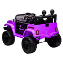 Purple 12V Kids Electric Ride-On Jeep Truck with Remote Control and Bluetooth Power Wheels Magic Cars 9
