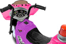 Purple and Pink 3-Wheel Ride-On Toy with Sirens for Ages 18+ Months, 6V Battery Powered Magic Cars 4