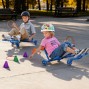 Purple Kids' Side-to-Side Swing Ride-On Scooter with 150 lbs Capacity Magic Cars 1
