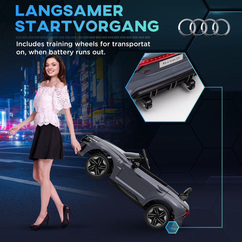 Licensed Audi 12V Electric Ride-On Car with Remote Control and Honking Horn