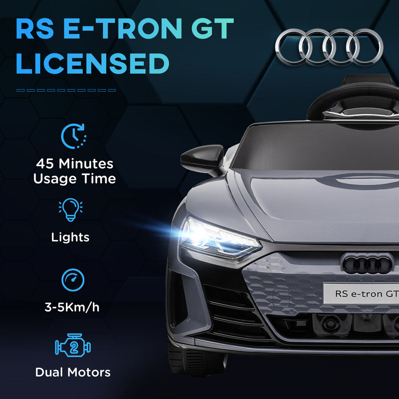 Licensed Audi 12V Electric Ride-On Car with Remote Control and Honking Horn