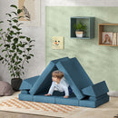 12-Piece Kids Modular Sectional Couch Sofa for Toddlers Playroom Magic Cars 8