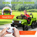 12V Kids Ride-On Truck with Switchable 2WD/4WD and Detachable Back Trailer 4x4 Magic Cars 2