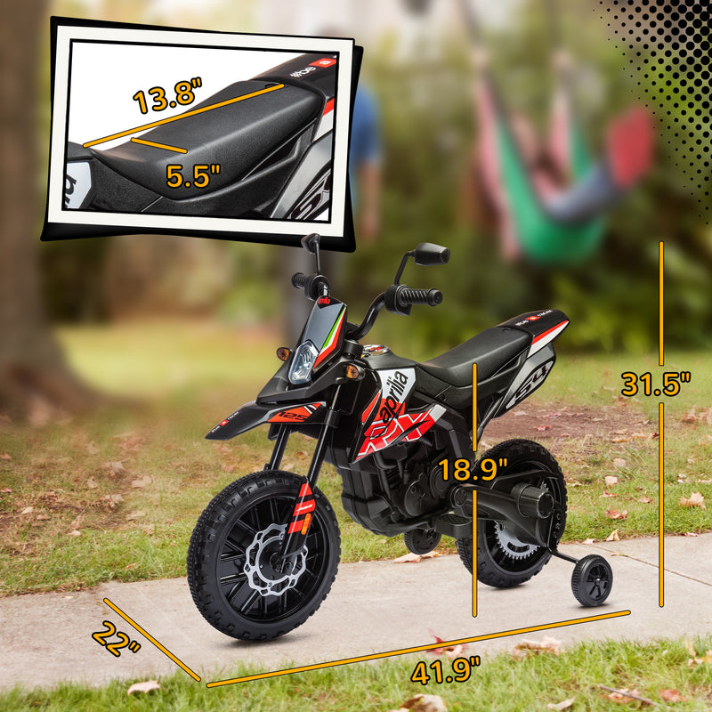 12V Licensed Kids Motorcycle with Training Wheels Magic Cars 13