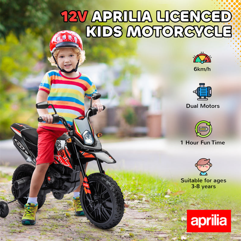 12V Licensed Kids Motorcycle with Training Wheels Magic Cars 16