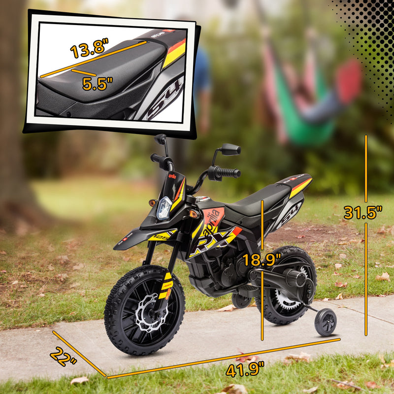 12V Licensed Kids Motorcycle with Training Wheels Magic Cars 1