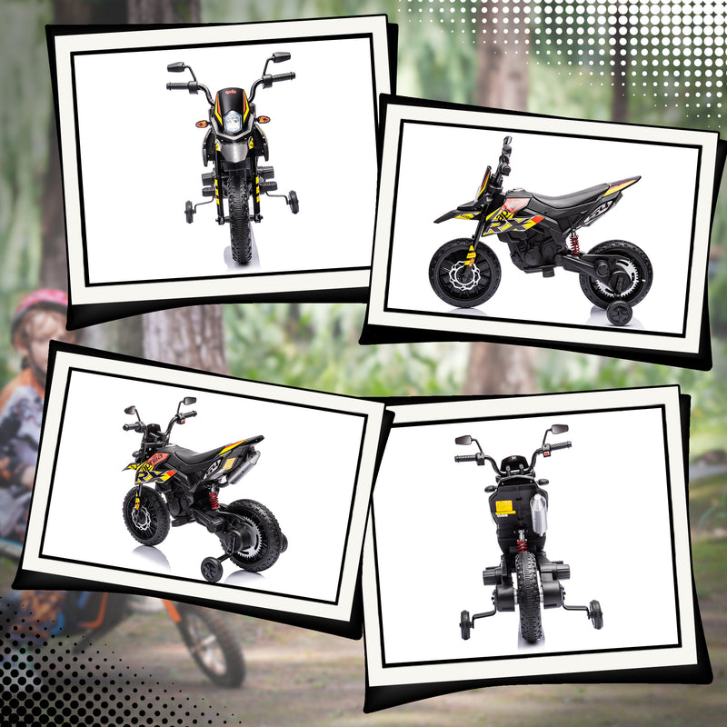 12V Licensed Kids Motorcycle with Training Wheels Magic Cars 9