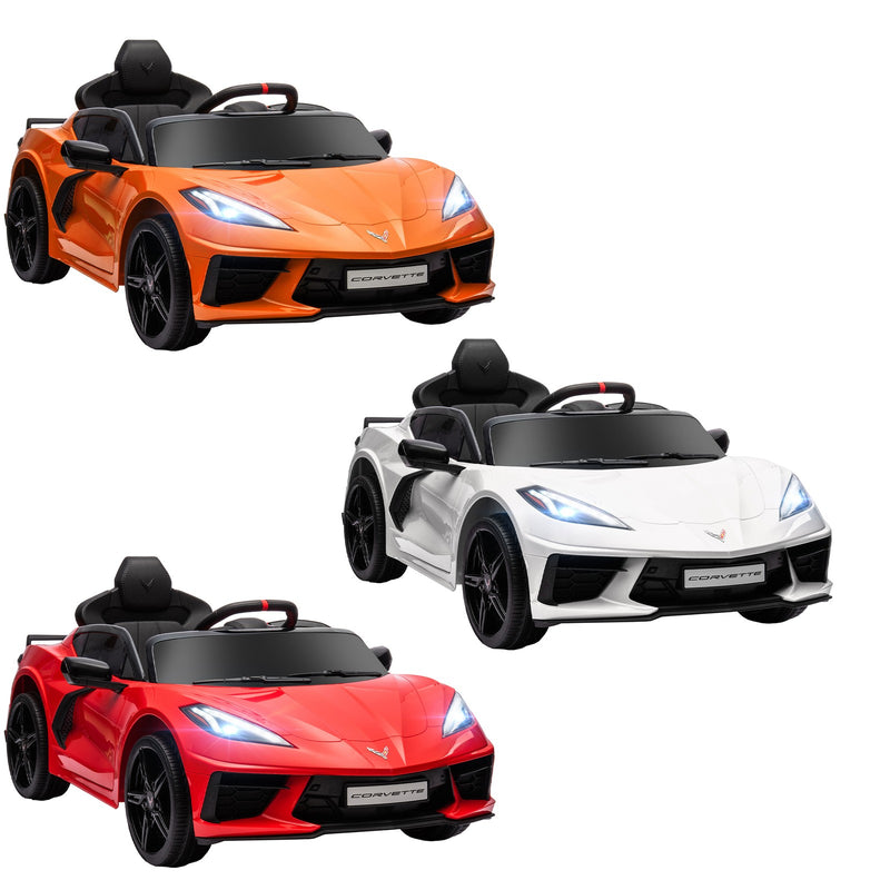 12V Licensed Chevrolet Corvette Kids Electric Ride-On Car with Remote Control Magic Cars 11
