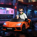 12V Licensed Chevrolet Corvette Kids Electric Ride-On Car with Remote Control Magic Cars 12