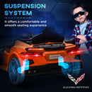12V Licensed Chevrolet Corvette Kids Electric Ride-On Car with Remote Control Magic Cars 19