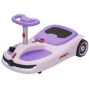 Purple 12V Electric Wiggle Car with Pedal and Dual Speed for Kids Ages 3-5 Magic Cars 3