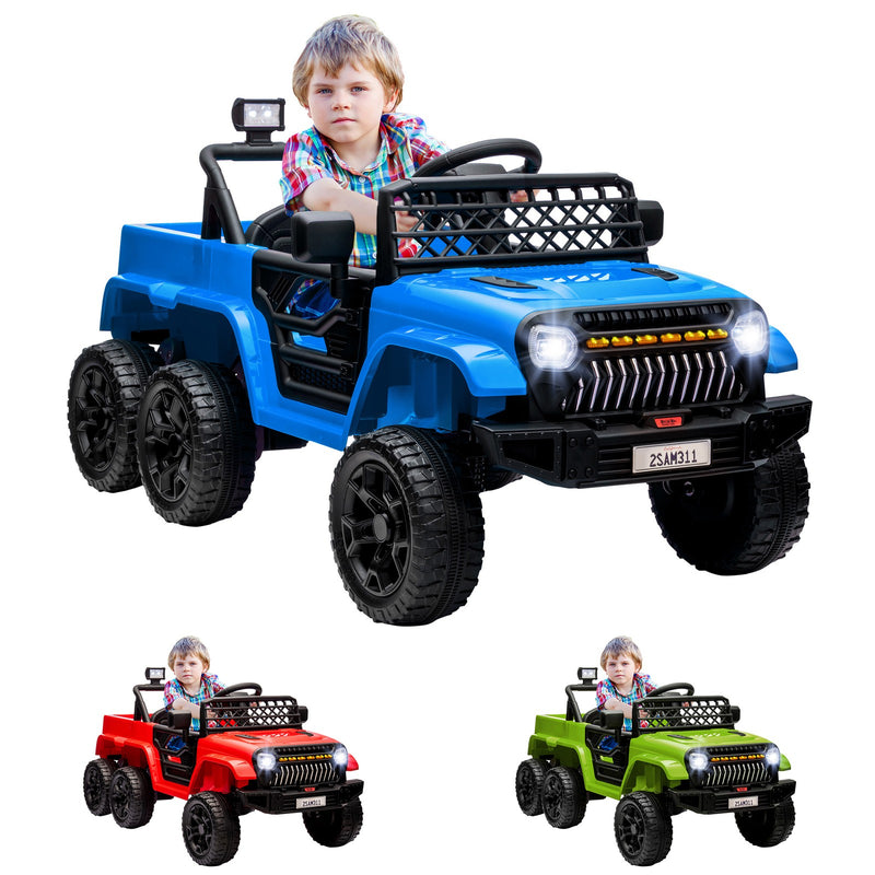 12V Kids Electric Car with Switchable 2WD/4WD and Remote Control Magic Cars 11