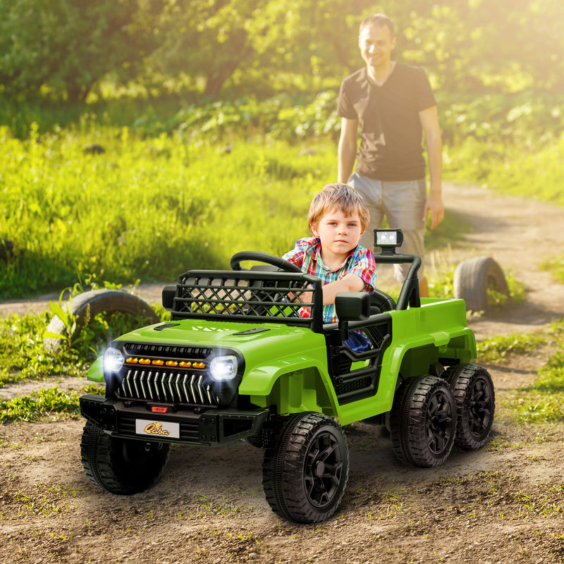12V Kids Electric Car with Switchable 2WD/4WD and Remote Control Magic Cars 12