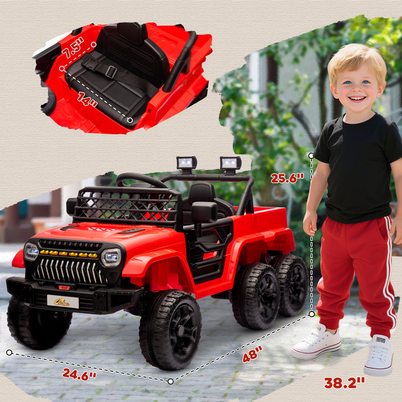 12V Kids Electric Car with Switchable 2WD/4WD and Remote Control Magic Cars 1