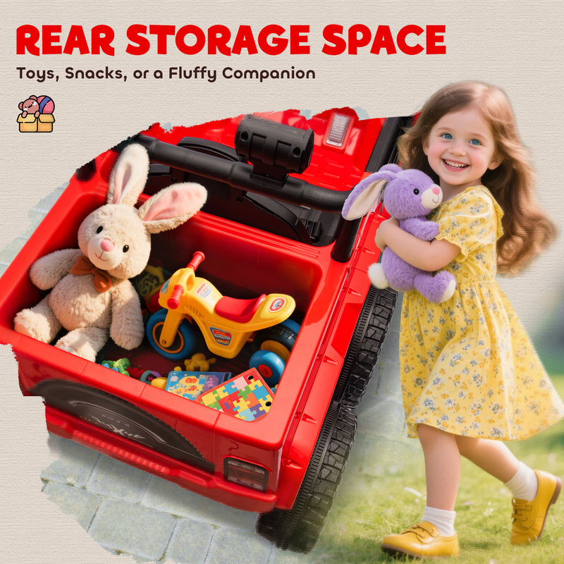 12V Kids Electric Car with Switchable 2WD/4WD and Remote Control Magic Cars 5
