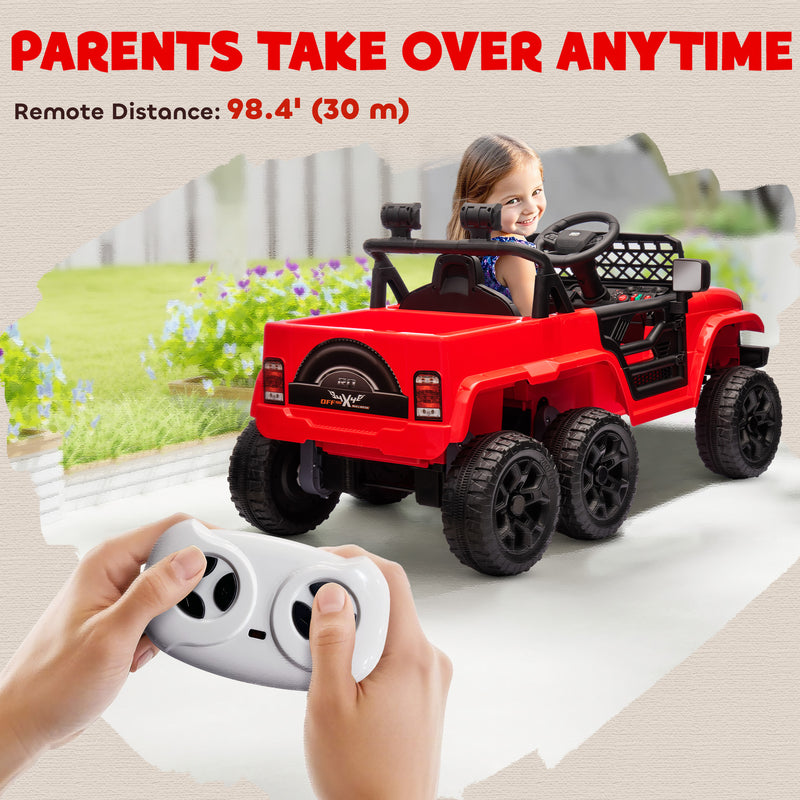12V Kids Electric Car with Switchable 2WD/4WD and Remote Control Magic Cars 6