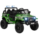 12V Kids Electric Ride-On Truck with Parent Remote Control Green Magic Cars 0