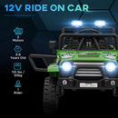 12V Kids Electric Ride-On Truck with Parent Remote Control Green Magic Cars 4