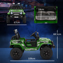 12V Kids Electric Ride-On Truck with Parent Remote Control Green Magic Cars 5