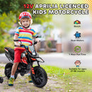 12V Licensed Aprilia Electric Motorcycle for Kids Magic Cars 4