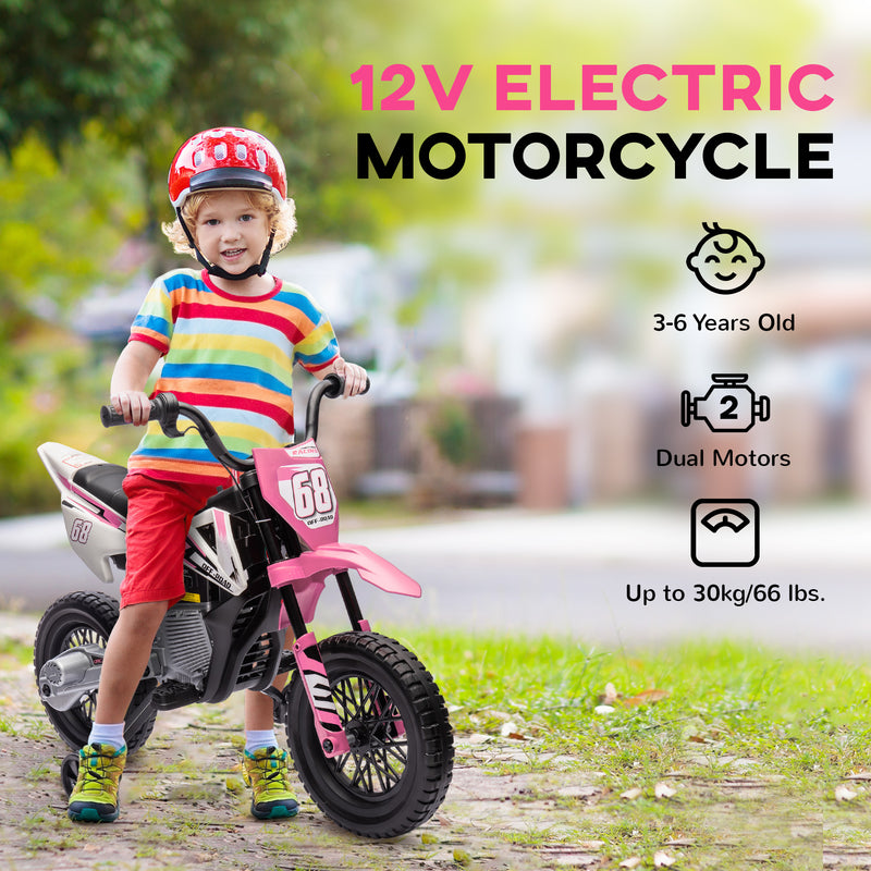 12V Kids Motorcycle with Twist Grip Throttle and Rear Suspension Magic Cars 6