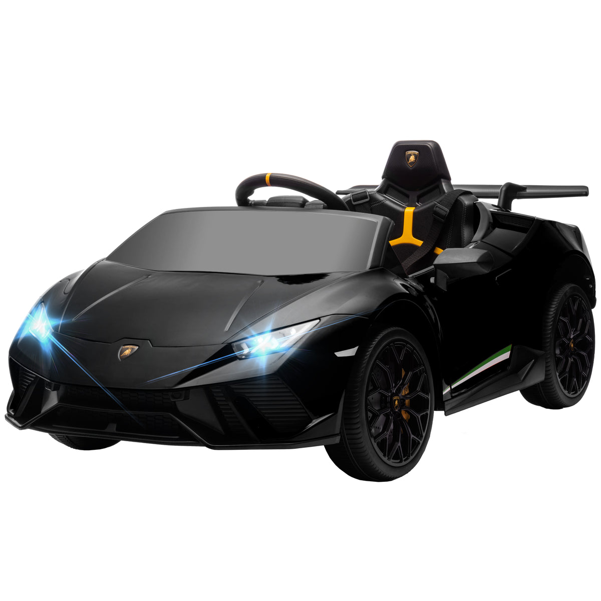 Qaba 12V Lamborghini Huracan Licensed Kids Electric Car for 3-6 Years