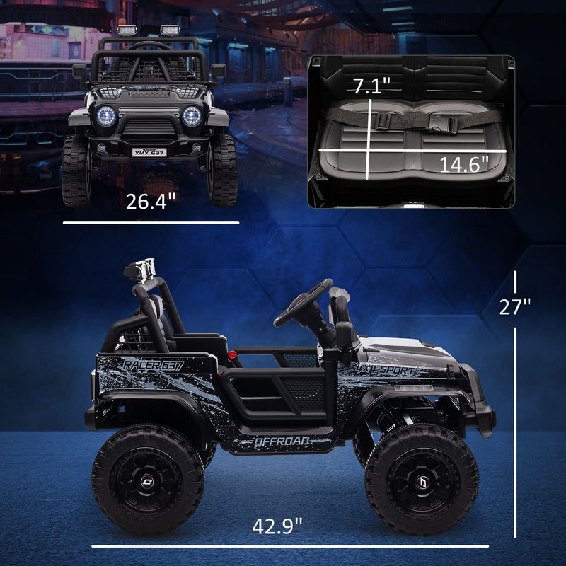 12V Ride-On UTV Truck with 4 Suspension Wheels Magic Cars 13